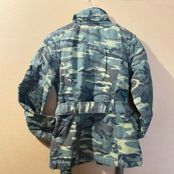 Buffalo David Bitton Women's Winter Camo Jacket Size XS Removable hood USED - Picture 2 of 14